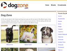 Tablet Screenshot of dogzone.com